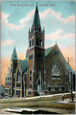 Duluth, Minnesota - A view of the First M.E. Church - c1908 picture