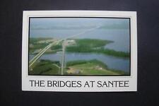 Railfans2 219) Postcard, Santee South Carolina, I-95, US-301 Lake Marion Bridges picture