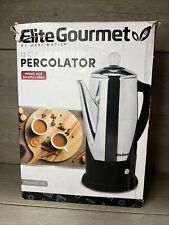 Elite Gourmet EC812 Electric 12-Cup Stainless Steel Coffee Percolator Open Box picture