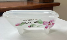 Souvenir of Beloit, WI Wis Camphor Glass Bathtub Circa 1940s - 1950s picture