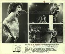 Press Photo Musicians Kevin Cronin and Gary Richrath of REO Speedwagon on MTV picture