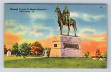 Gettysburg PA-Pennsylvania, General George G Meade Memorial, Vintage Postcard picture
