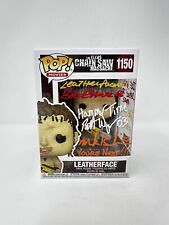 Funko POP 1150 Leatherface Signed By Brett, Bob, Mark. Texas Chainsaw BECKETT 🔥 picture