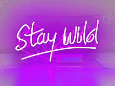 Stay Wild Purple Acrylic 20