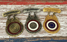 RARE 1930s National Rifle Association American Rifleman Medal Badge Award SET NR picture
