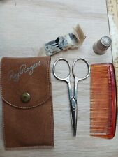 Rare Vintage Roy Rogers Case Hair Cutting Kit Sewing Old Antique Roy Rogers... picture