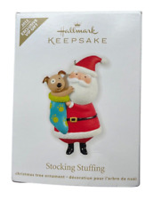 Hallmark 2012 Exclusive Santa Stocking Stuffer Keepsake Ornament Puppy with Box picture