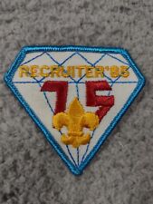 1985 75th Diamond Jubilee Recruiter Award BSA Activity Patch picture