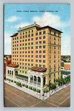 Tampa FL, Bird's Eye View, Hotel Tampa Terrace, Florida Vintage Postcard picture