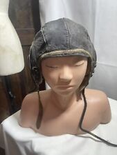 Original WW11 Army Air Force Pilots A-11 Leather Flight Cap + ANB -H-1      $75 picture