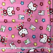 Retro Rare Sanrio Hello Kitty Fabric 1998 Cloth Torn Floral Pattern japan picture