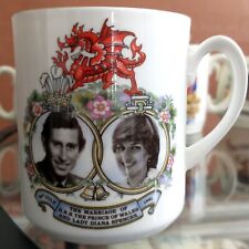 Vtg Nanrich Pottery England Bone China Mug Prince Charles Lady Diana Marriage Ar picture