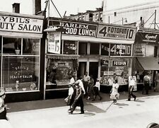 1939 New York HARLEM STREET SCENE 8.5X11 Photo picture