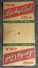 Vintage LUCKY COLA Cardboard Advertisement Sign picture
