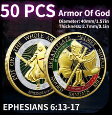 50Pcs Put on the Whole Armor of God Commemorative Challenge Collection Coin Set picture