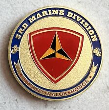 US MARINE CORPS - 3rd MARINE DIVISION Challenge Coin picture