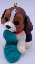 1997 Puppy Love Hallmark Ornament #7 Beagle with Slipper in mouth picture