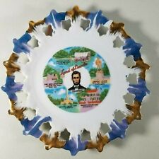 Abe Lincoln Plate with Reticulated Edges 7