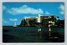 Hilo Bay HI-Hawaii, Naniloa Surf Resorts, Advertising, Vintage Postcard picture