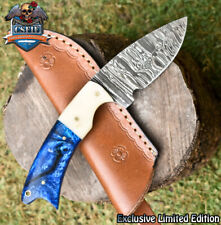 CSFIF Hand Forged Handmade Skinner Knife Twist Damascus Micarta Gift Unique picture