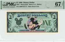 1988 $1 Disney Dollar Mickey PMG 67 EPQ (DIS7) picture