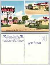 Baton Rouge Louisiana HOLLYWOOD MOTEL Postcard O562 picture