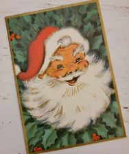 Vintage Christmas Card Unused SANTA picture