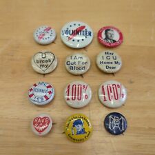 Vintage LOT of Pin Pinback Buttons 1894-1896 Union Label Governor -   picture