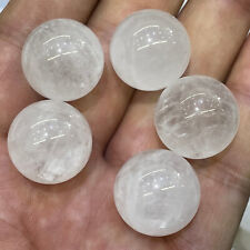 5pc top Natural clear Quartz Sphere Crystal Ball Healing 20mm picture