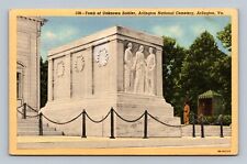 Vintage Postcard The Tomb of the Unkown Soldier, Arlington, VA Military picture