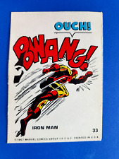 1967 Philadelphia Gum Marvel Super Heroes Stickers #33 Iron Man picture