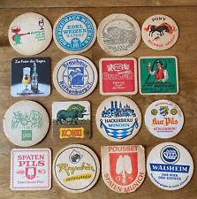 Set of 16 Vintage German Beer Mats Bar Coasters picture