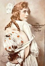 1919 The Diamond Dye Girl Calendar TOP ONLY Marion Davies Tinted Photo picture
