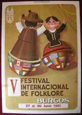 Original Poster Spain Burgos Folklore Festival 1981 picture