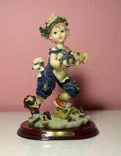 Vintage Casinelli Lareaux Beautiful Resin Figurine Wooden Cherry Base 8