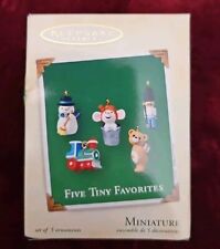 Five Tiny Favorites Miniature Hallmark Keepsake Ornaments  picture