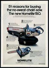 1971 Homelite 150 chainsaw & toy chain saw photo vintage print ad picture