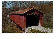 Vintage Putnam  County Indiana Pine Bluff Covered Bridge Unposted Postcard #459 picture