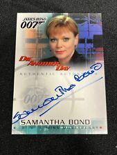 2002 Rittenhouse James Bond 007 Samantha Bond Miss Moneypenny A4 Auto Card AA picture
