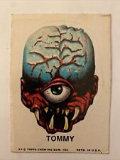 Vintage 1974 Topps Ugly Monster Sticker Trading Card TOMMY picture