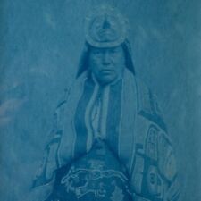 EDWARD CURTIS CYANOTYPE DANCER IN THE SUMMER CEREMONY picture
