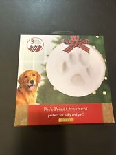 Tiny Ideas Pawprints DIY Holiday Keepsake Ornament- Pet Dog Or Cat Paw Print NEW picture