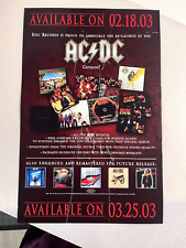 AC/DC Catalog Remasters PROMO WINDOW CLING DECAL DISPLAY 2003 Epic BON SCOTT #2 picture