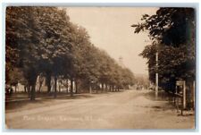 c1910's Main Street View Polarine Oil Sign Ebenezer NY RPPC Photo Postcard picture