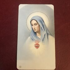Vintage Catholic Holy Card - Immaculate Heart Of Mary picture