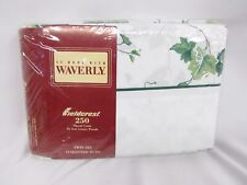 Vintage New WAVERLY Fieldcrest Sheet Set Classic Ivy Print Size Twin Percale picture