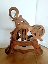 Antique Louden JR Hay Trolley Hay Carrier Barn Pulley #125 Industrial Steampunk  picture