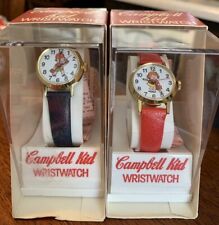 Vintage CAMPBELL'S Soup Kids Watch With Display Case NIB  Lot Of 2 picture