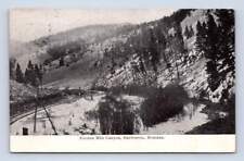 Sixteen Mile Canyon Railroad HARLOWTON Montana Roundup Antique Wheatland Co 1910 picture