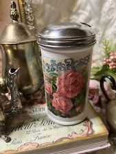 Shabby Chic Vintage Style Kitchen Glass Sugar Shaker Jar #3 picture